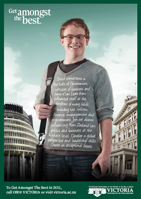 VUW ad campaign recycled by recycled.co.nz 